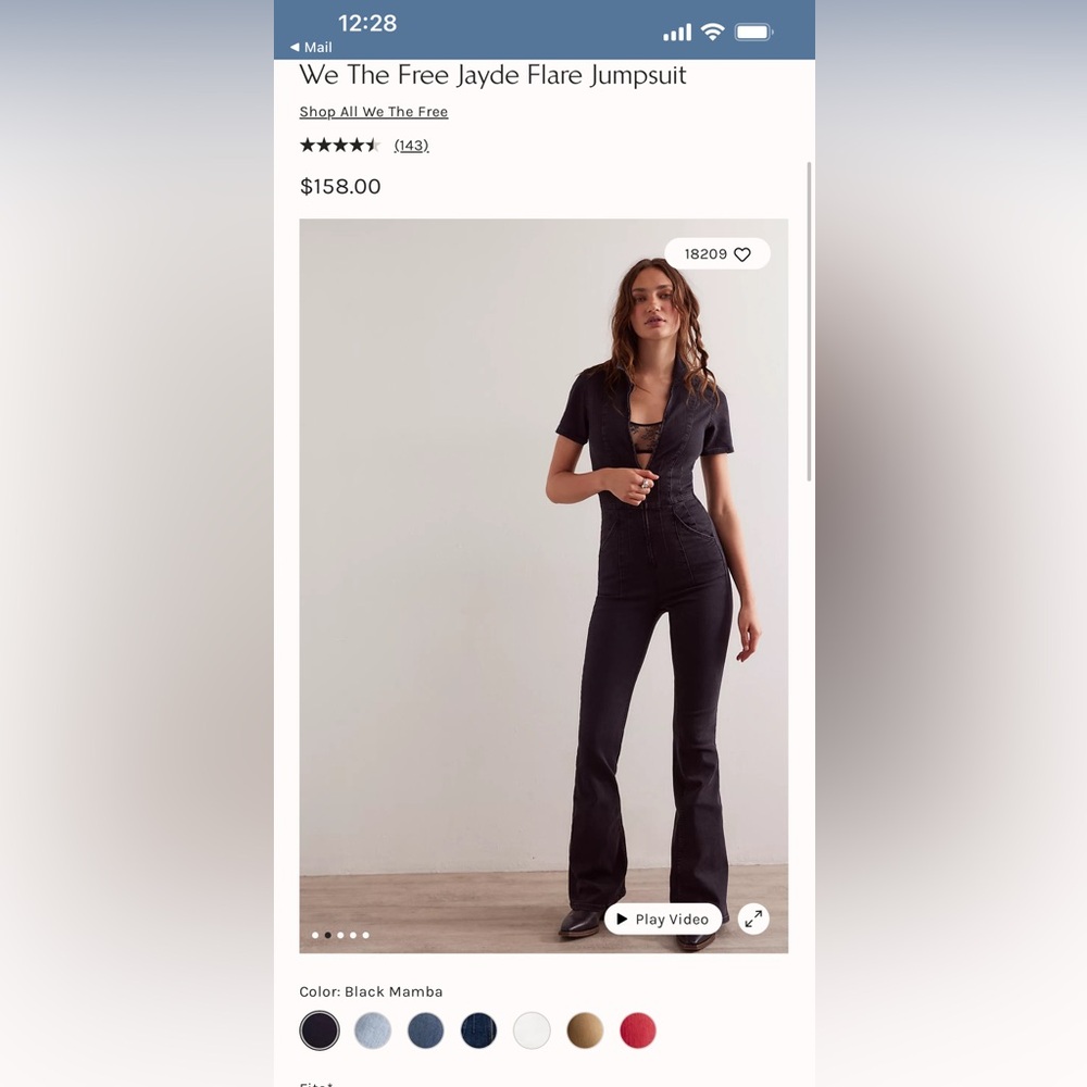 WE THE FREE FLARE JUMPSUIT FREE PEOPLE